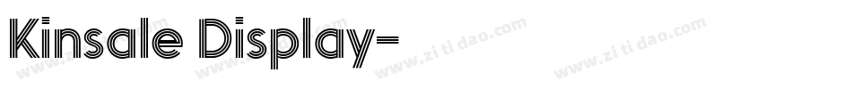 Kinsale Display字体转换